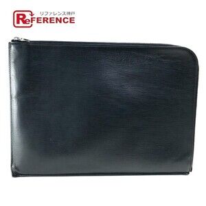 Louis Vuitton Epi Leather Pochette Jour NM Clutch Shoulder Bag Noir Black